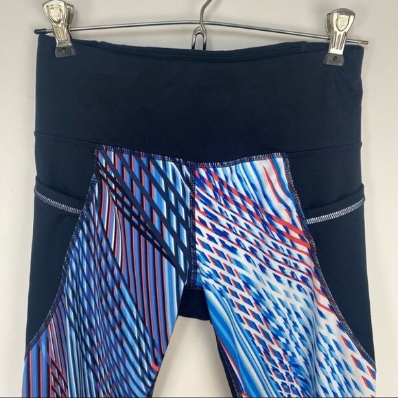 Athleta | Relay Capri Mosaic Black Multi Legging - Picture 4 of 11